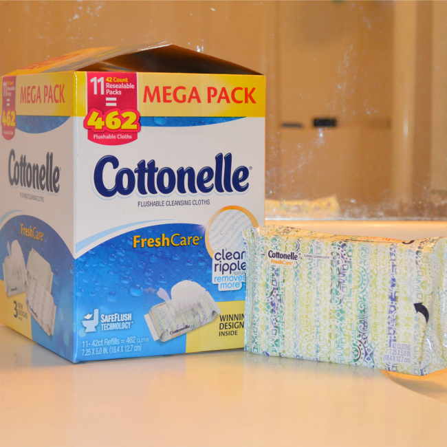 Cottonelle® Fresh Care Flushable Cleansing Cloths #ad #cbias #CleanRippleStyle